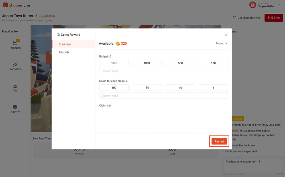 Engagement on Shopee Live | MY Seller Education [Shopee]