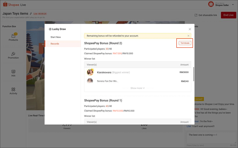 Engage your viewers with Polling | Shopee MY Seller Education Hub