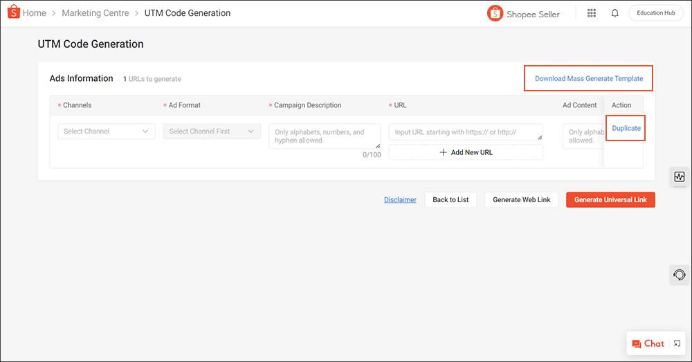 Generate UTM Tracking Codes | MY Seller Education [Shopee]